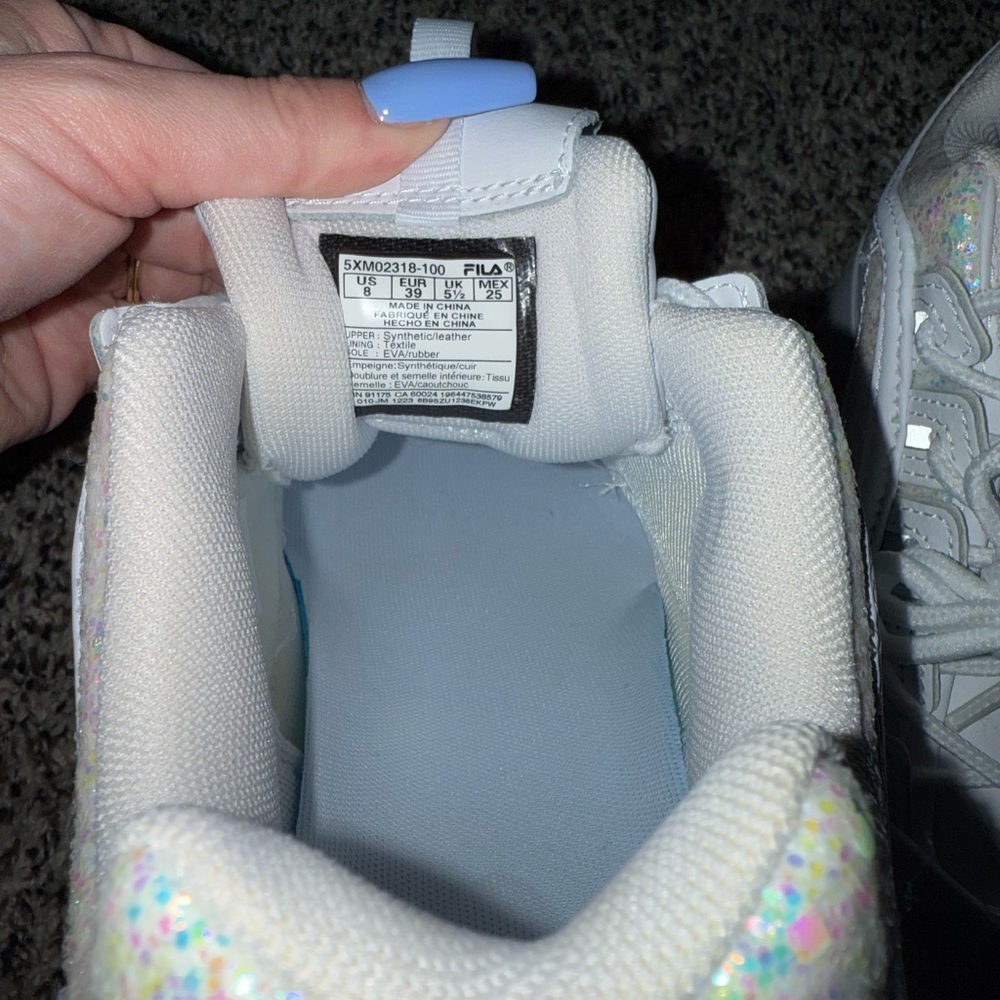 FILA Disruptor 2 Wedge Special Glitter | Women’s Iridescent Platform Sneakers - Picture 7 of 9